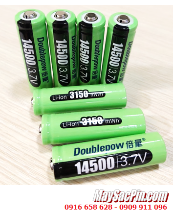 DoublePow 14500-3150mWh, Pin sạc AA 14500 Lithium Li-ion 3.7v 14500-3150mWh (=1800mAh) chính hãng